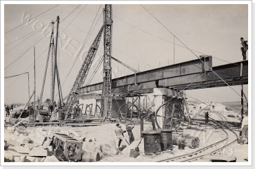 Baustelle &Uuml;berf&uuml;hrung Reichsstra&szlig;e 7 1937