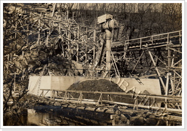 Fundament f&uuml;r Pfeiler 1 am 16.03.1938