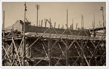 Widerlager in Bau bei Coswig 1937