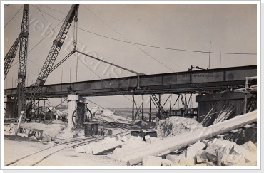 Baustelle &Uuml;berf&uuml;hrung Reichsstra&szlig;e 7 1937