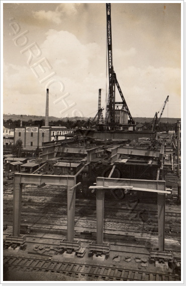Br&uuml;ckenbaustelle 14.08.1937