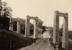 Umfahrung der gesprengten Br&uuml;cke ca. 1950