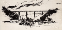 Entwurf von Gr&uuml;n und Bilfinger zur Mangfallbr&uuml;cke Februar 1934