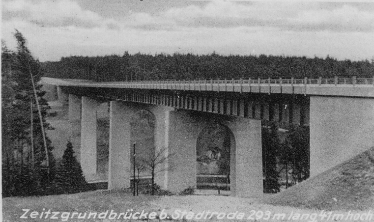 Zeitzgrundbr&uuml;cke um 1937
